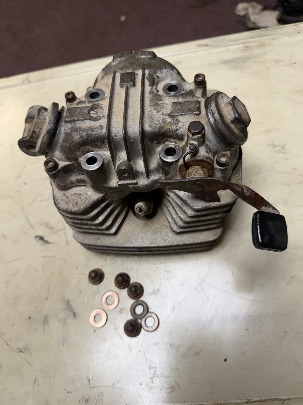 1984 HONDA ATC200ES ATC 200 ES BIG RED CYLINDER HEAD 12000-427-010 1984 HONDA ATC200ES ATC 200 ES BIG RED CYLINDER HEAD 12000-427-010