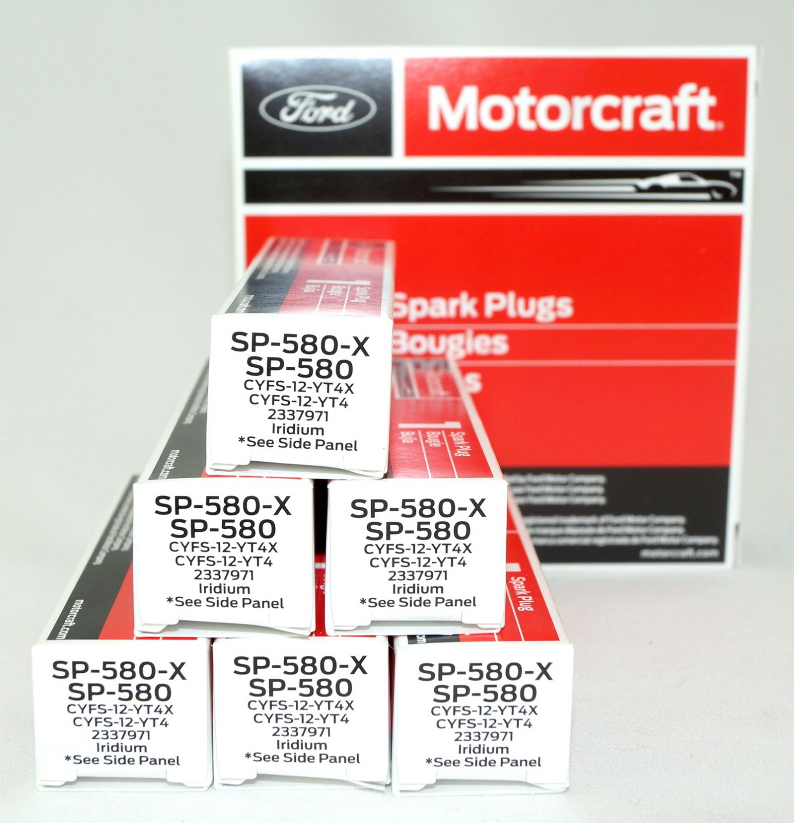 6 Pack - Genuine OEM Motorcraft SP534 SP580 SP580X Iridium Spark Plug CYFS12YT4X