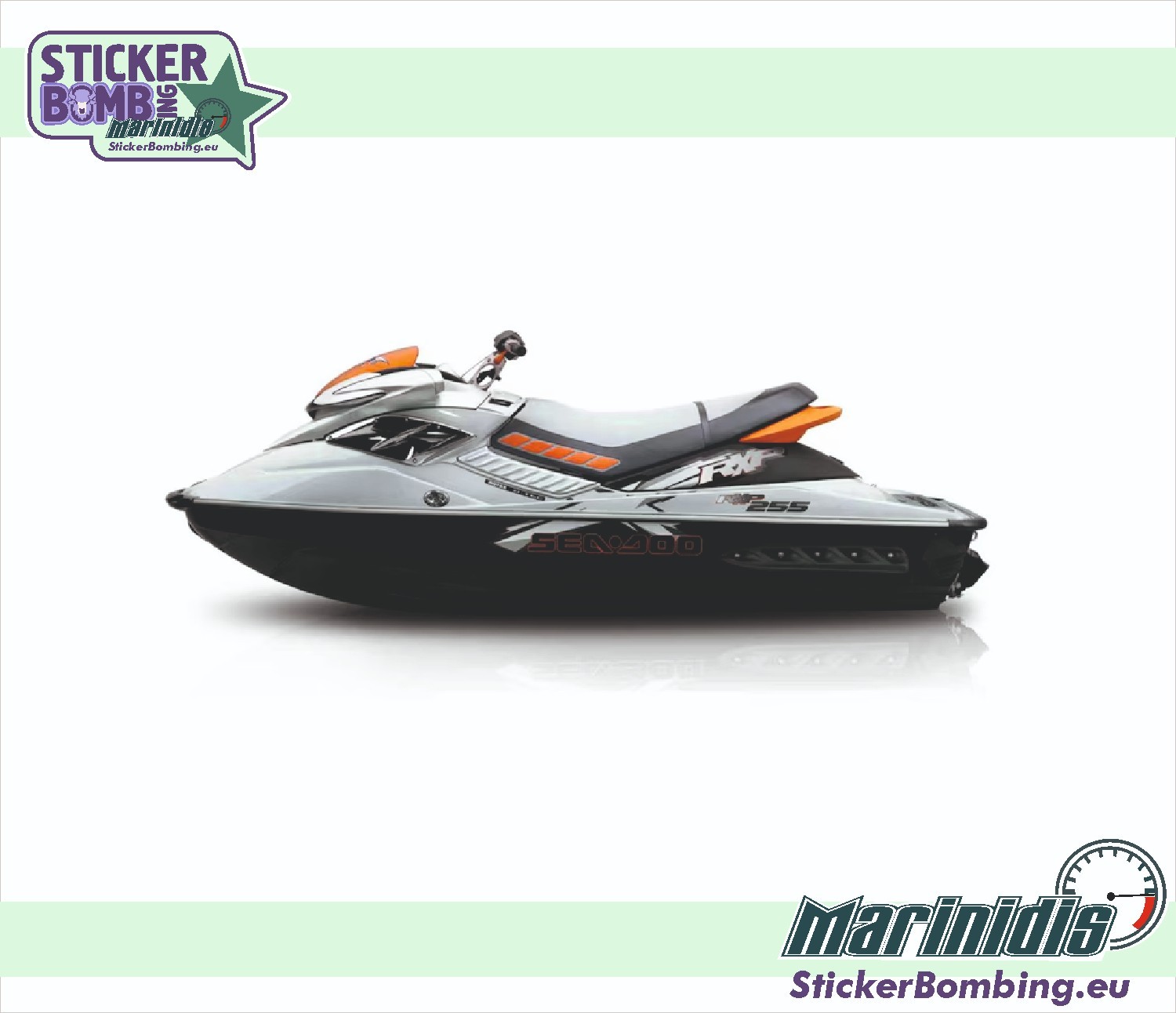 Custom Stickers set for Sea-doo RXP-X 255 model 2008-2009