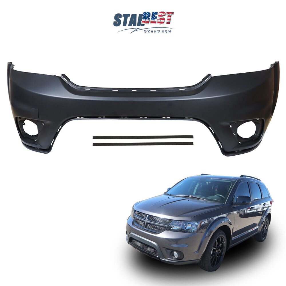Front Bumper Cover Fit For 2011-2018 Dodge Journey Sport w/ Fog Lamp Holes new