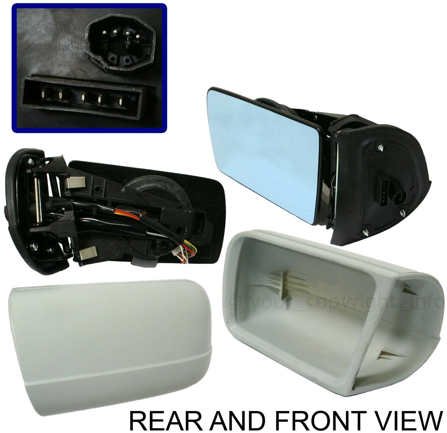 1997 1998 Mercedes-Benz 300SL 500SL New Driver Side Mirror 2108101916