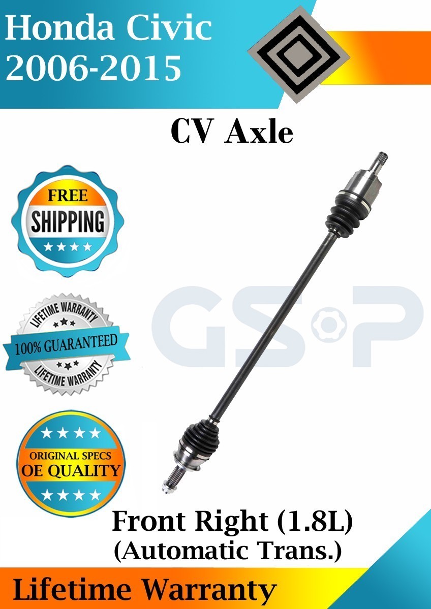 GSP OEM Front Right CV Axle For 2006-2015 Honda Civic Automatic Trans Lifetime W