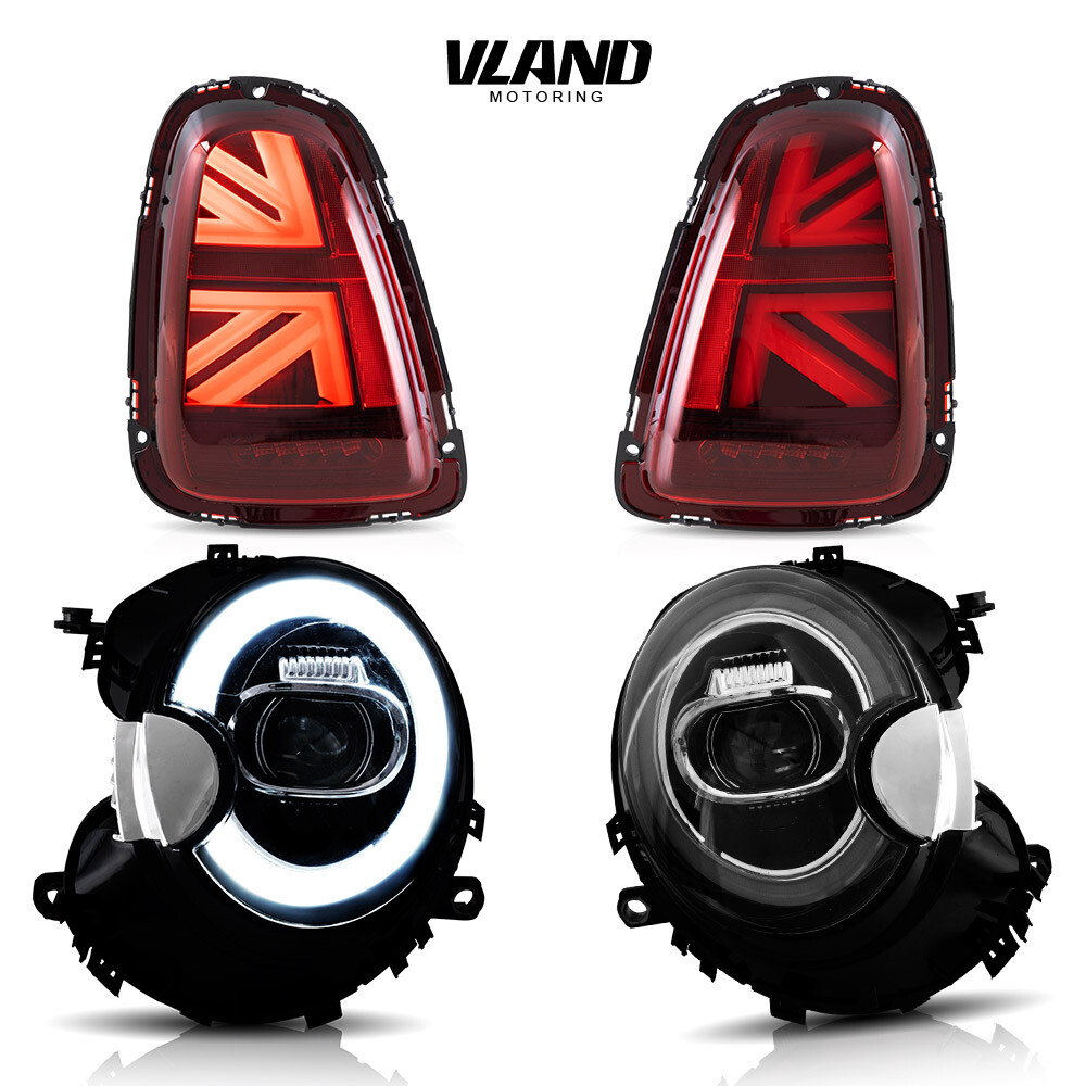 FULL LED Headlights & RED Tail Lights For 07-13 Mini Cooper R56 R57 W/Sequential FULL LED Headlights & RED Tail Lights For 07-13 Mini Cooper R56 R57 W/Sequential