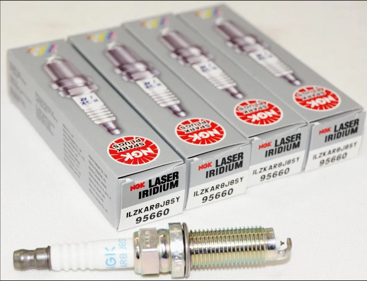 4x Genuine NGK 95660 ILZKAR8J8SY Laser Iridium Spark Plugs 12290-5PA-A01