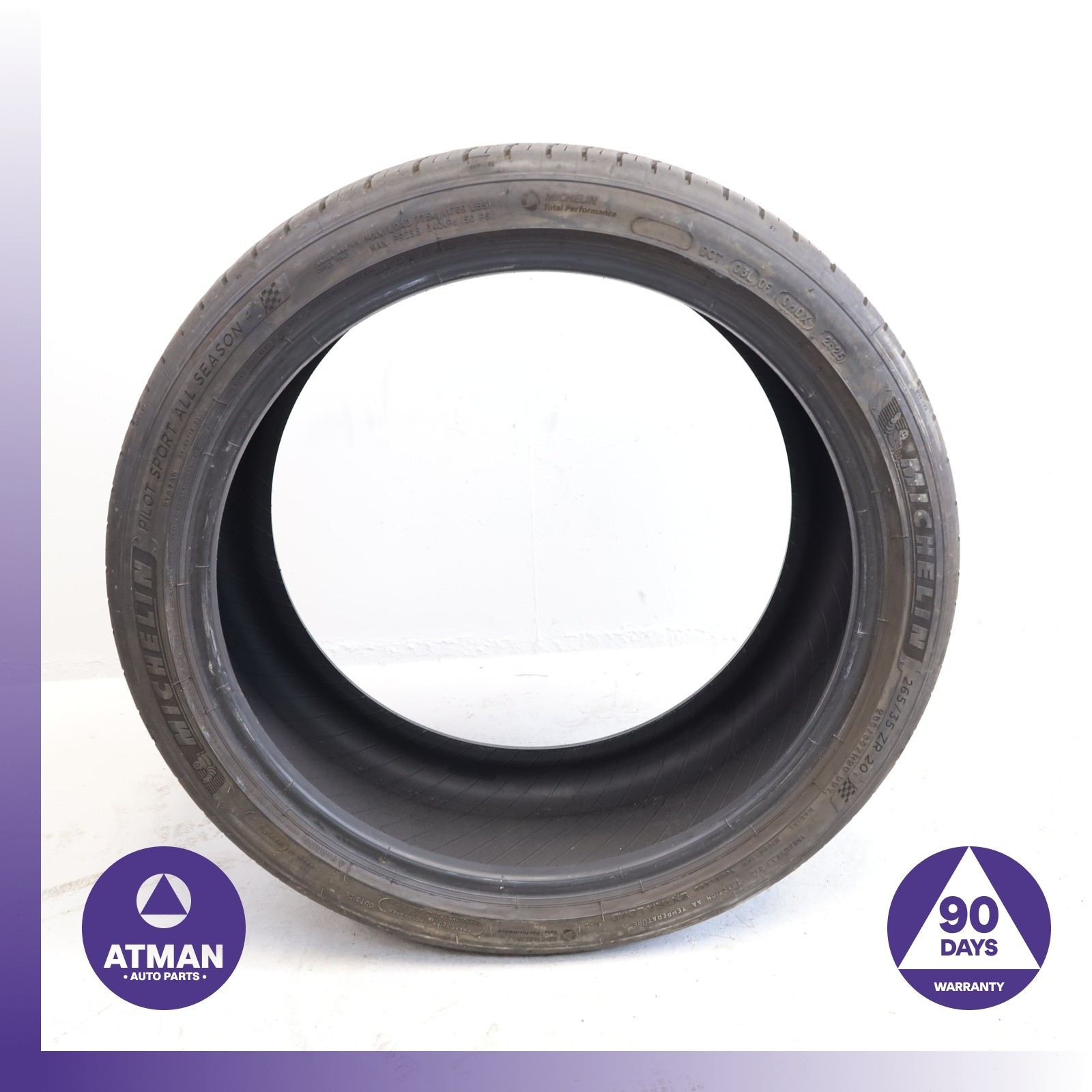 265/35ZR20 Michelin Pilot Sport All Season 4 265 35 20\' 99Y DOT 2325 Tire