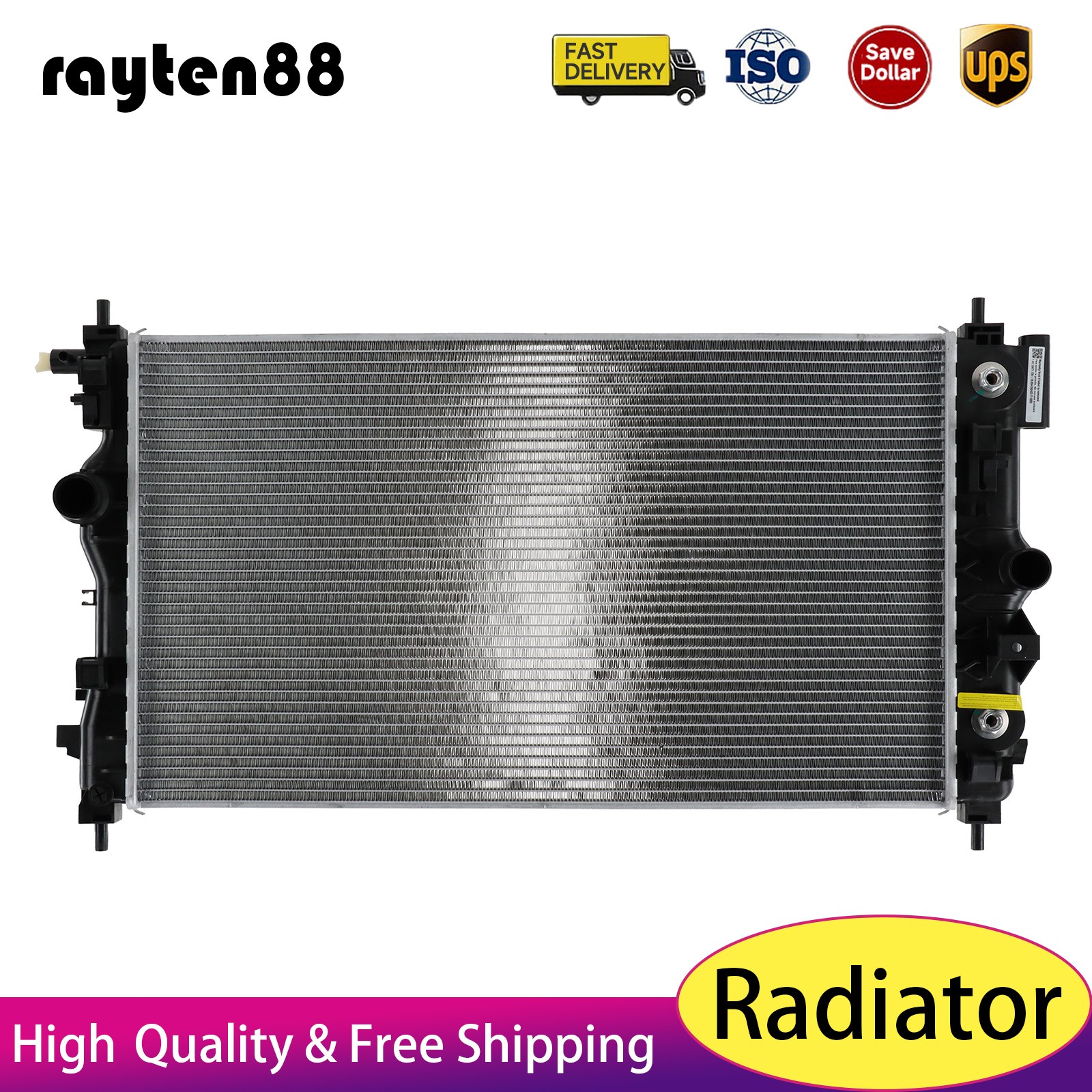 Aluminum Core Radiator for Chevrolet Cruze 2014-2015 2.0L AT 13310787