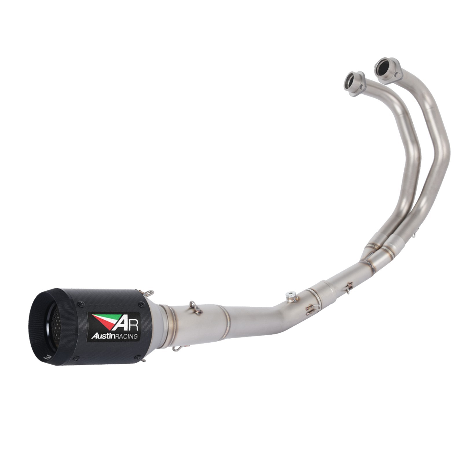 For Yamaha MT-03 MT25 2016-2025 Full System Exhaust Header Pipe Muffler Black For Yamaha MT-03 MT25 2016-2025 Full System Exhaust Header Pipe Muffler Black