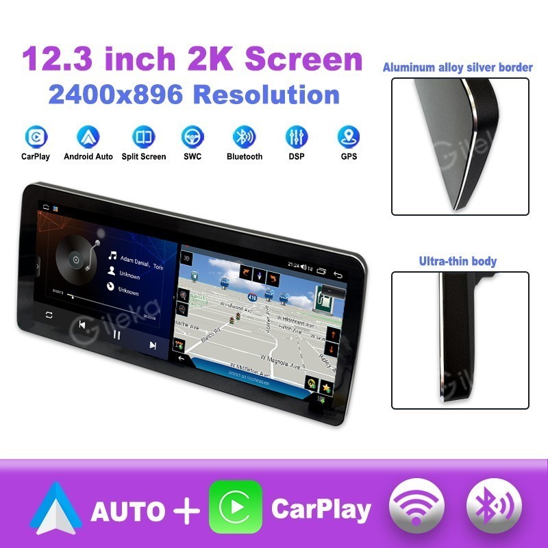 Well‑Built 12.3\'\' 2K Touch 4+64G Carplay Radio For Nissan Altima 2019‑2025