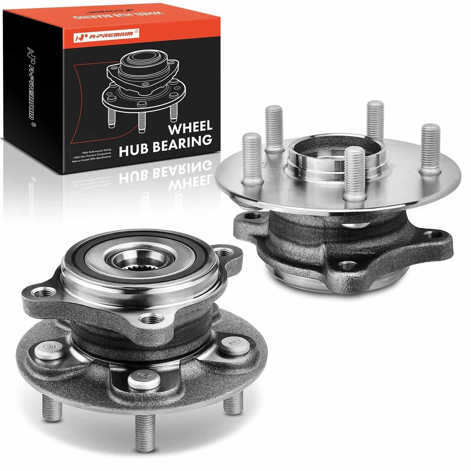 A-Premium 2 x Front Wheel Bearing and Hub Assembly with 5-Lug Compatible... A-Premium 2 x Front Wheel Bearing and Hub Assembly with 5-Lug Compatible...