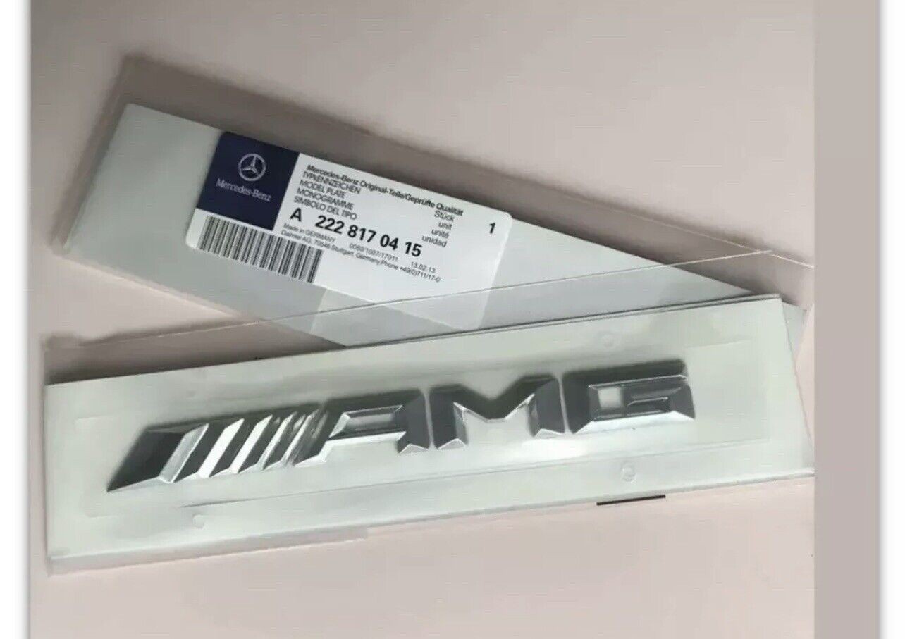 Genuine Mercedes Benz AMG Rear Boot Badge Emblem C E A S Class SLK NEW