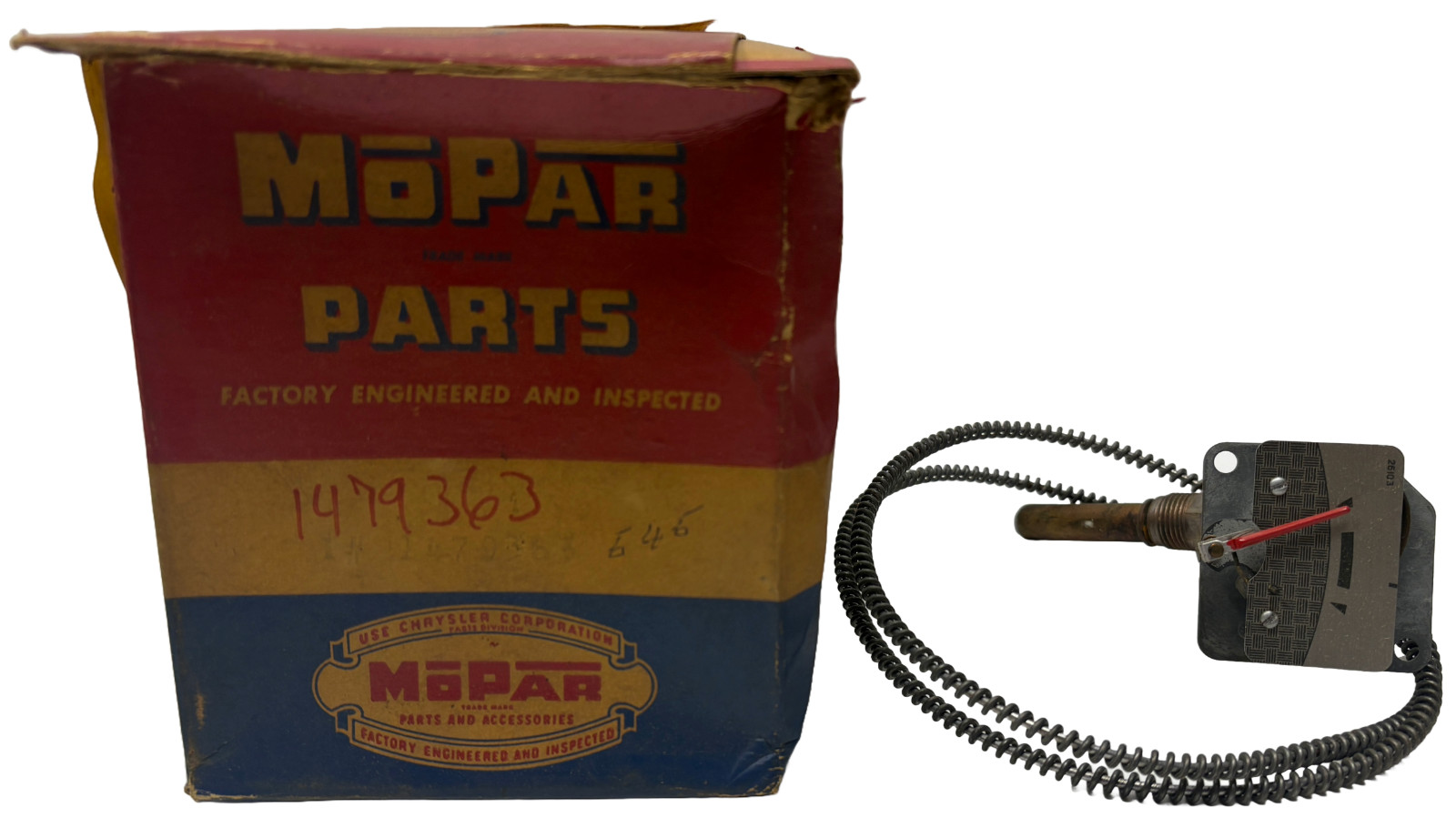 New Old Stock Temperature Gauge for 1953-54 Dodge Models Mopar #1479363 New Old Stock Temperature Gauge for 1953-54 Dodge Models Mopar #1479363