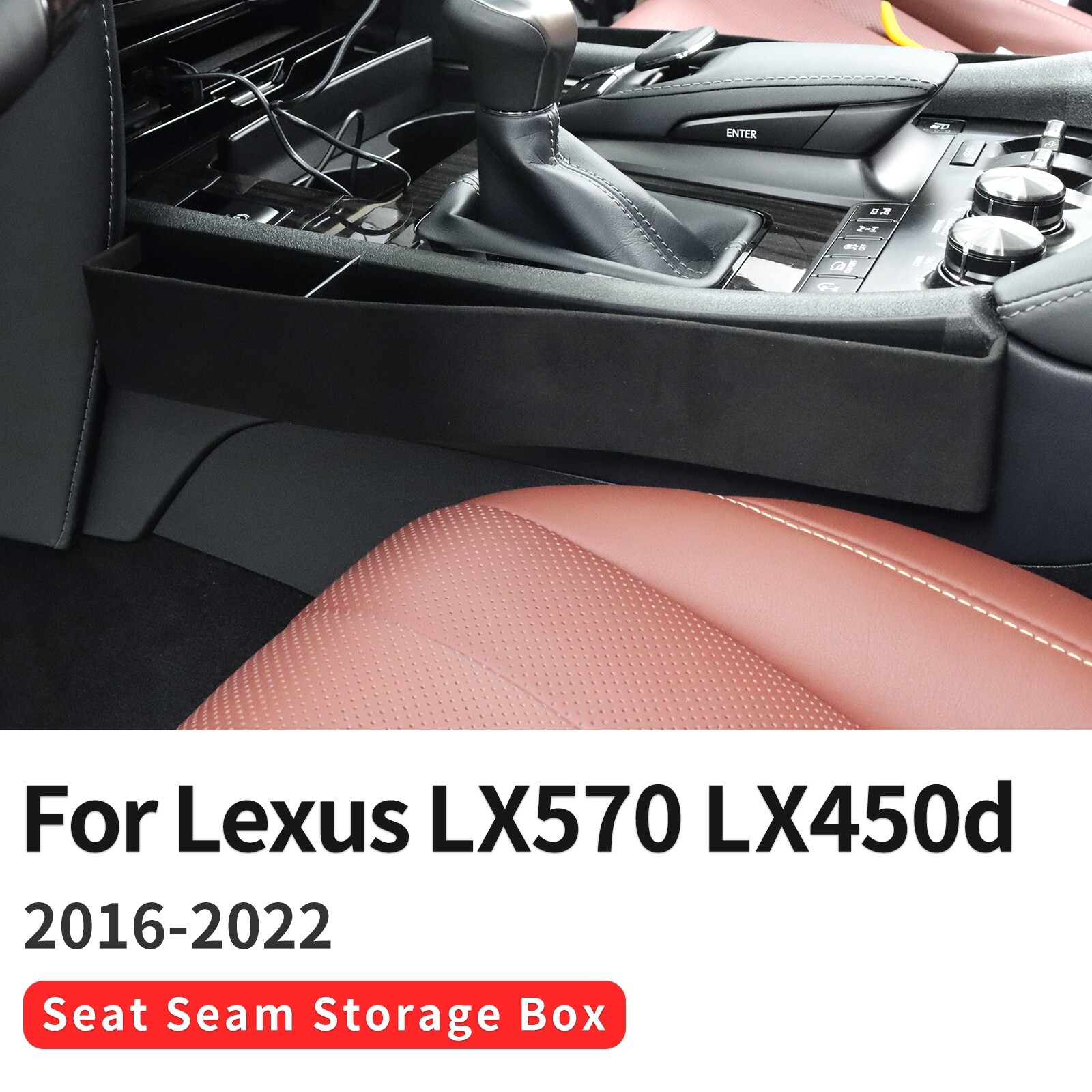 For Lexus LX570 LX450 2016-2022 Accessories Seat Gap Multifunctional Storage Box