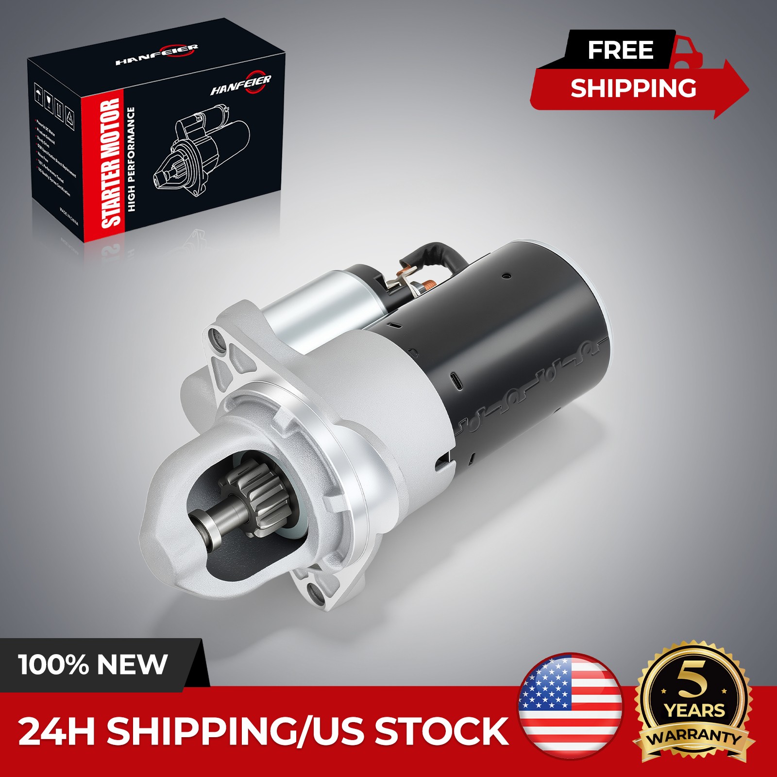 Starter For 2008-2009 Chevrolet Trailblazer 4.2L 2008 Colorado 6934N 19168039