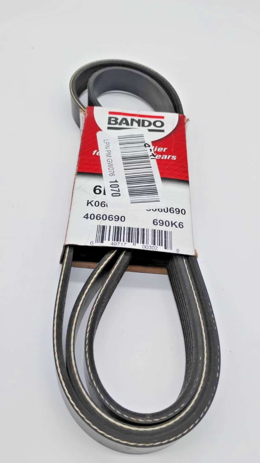 Bando 6PK1750 OEM Serpentine Belt 6 Ribs x 1750mm 69 In Fits Ford Chevy Volvo