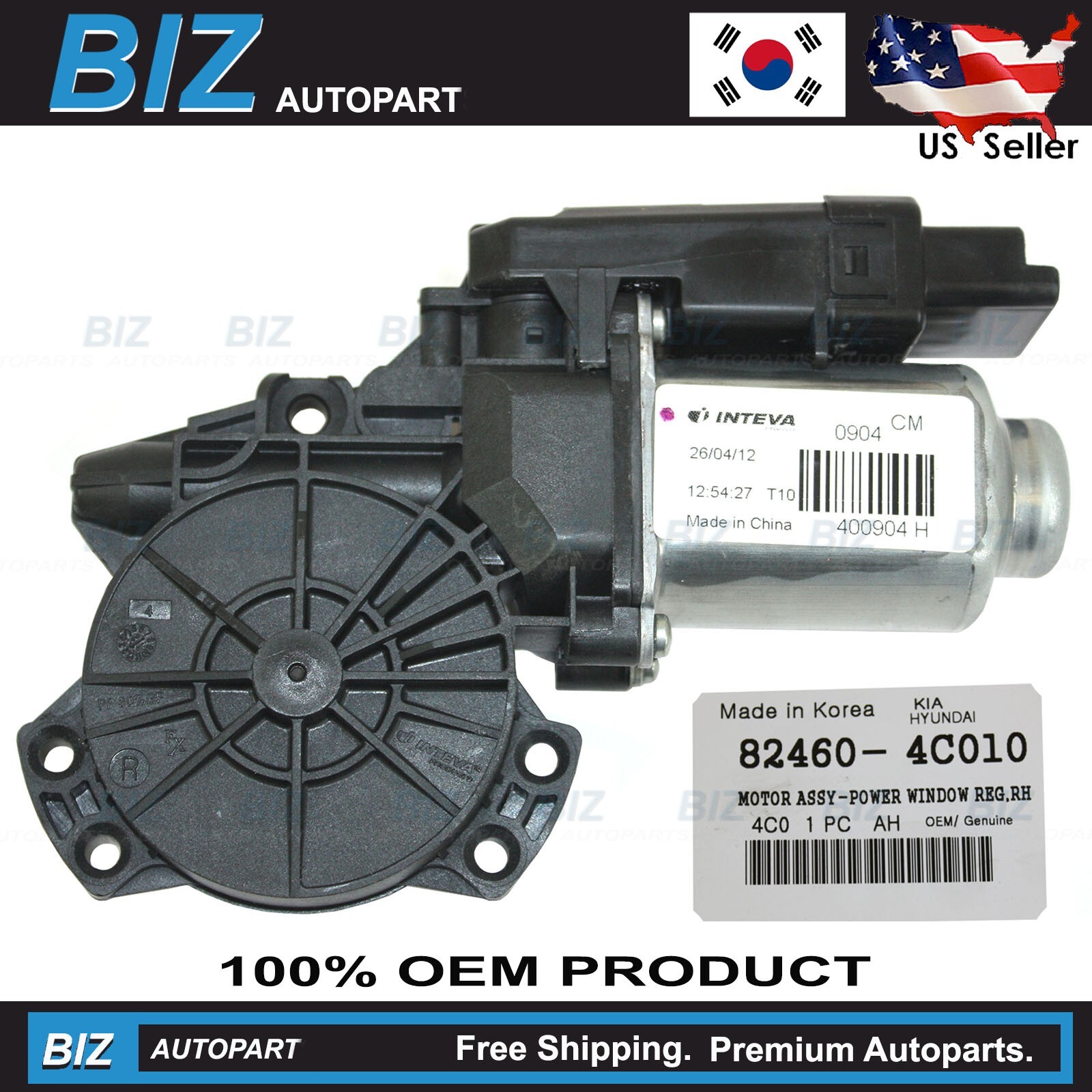 OEM Window Motor FRONT RIGHT Auto Up/Down for 2011-2016 Kia Optima 82460-4C010