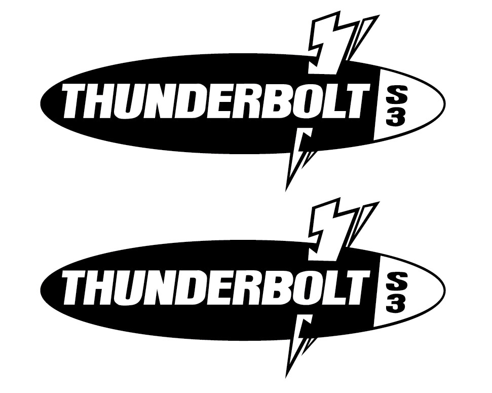 Buell S3 Thunderbolt 2 Color Vinyl Decals (2). One pair. Choose Your Color