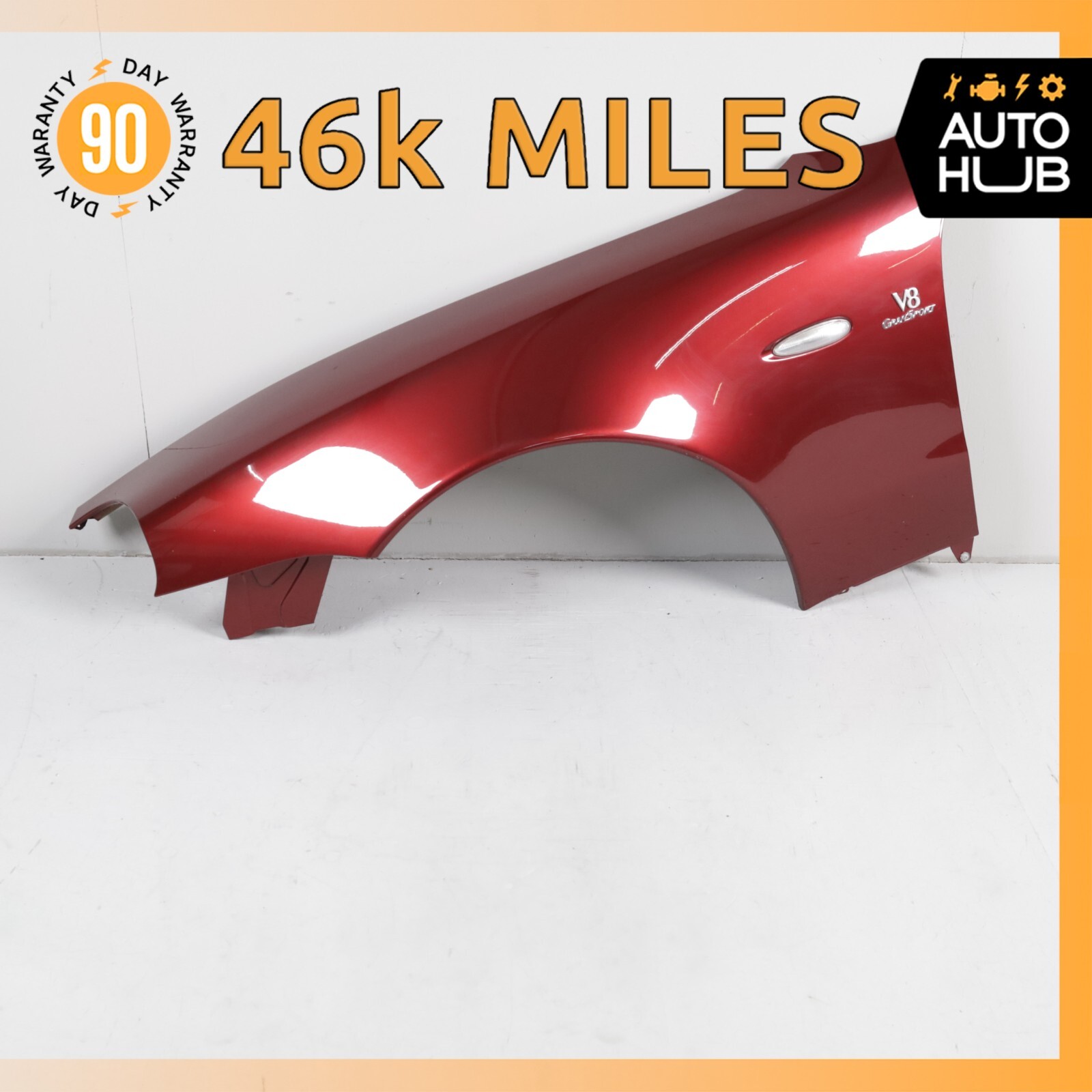 02-07 Maserati M138 GranSport Spyder GT Left Side Fender Assembly Red OEM 46k 02-07 Maserati M138 GranSport Spyder GT Left Side Fender Assembly Red OEM 46k