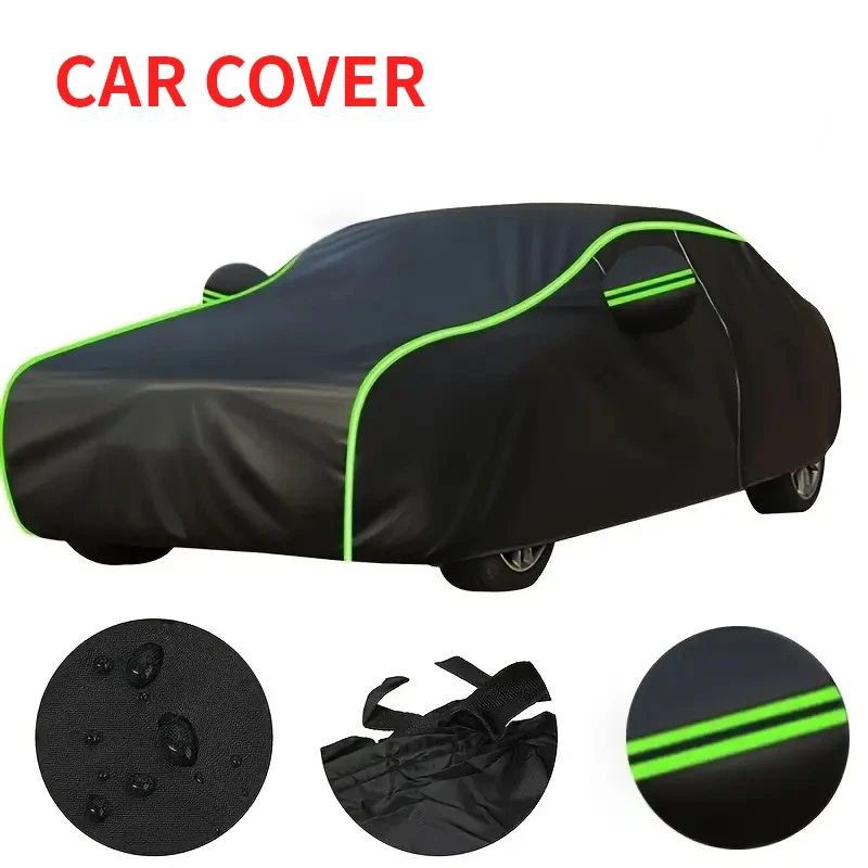 Heavy Duty Car Cover Outdoor Rain Dust Snow UV All Weather Protect 193