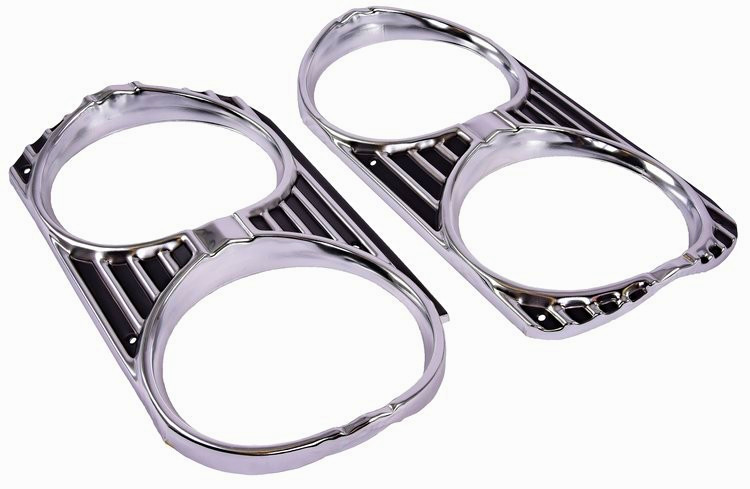 1965 Chevelle Malibu And SS Headlight Bezel Pair New Reproduction 1965 Chevelle Malibu And SS Headlight Bezel Pair New Reproduction