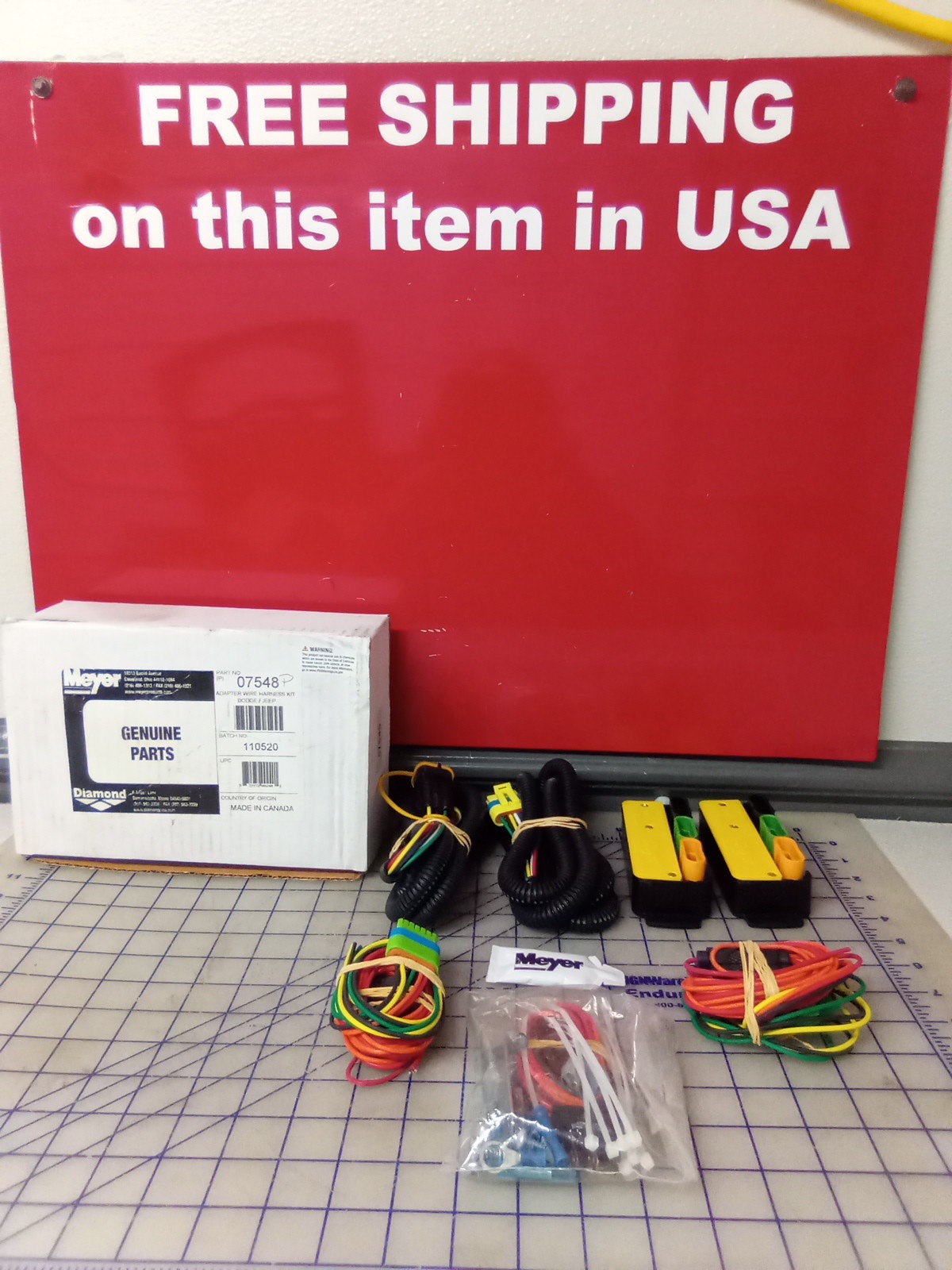 Meyer Genuine Parts 07548 Adapter Harness Kit Dodge/Jeep, NOS, 