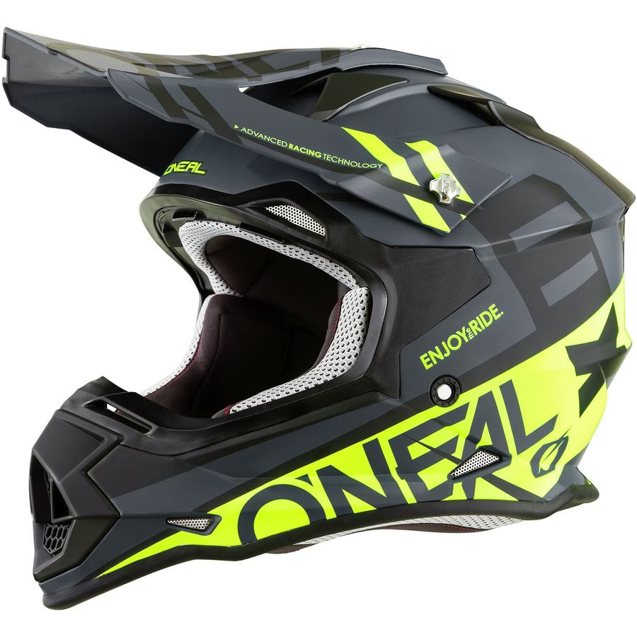 O'Neal 2026 2 Series Helmet - Spyde - Black/Hi-Viz, XX-Large 0200-216