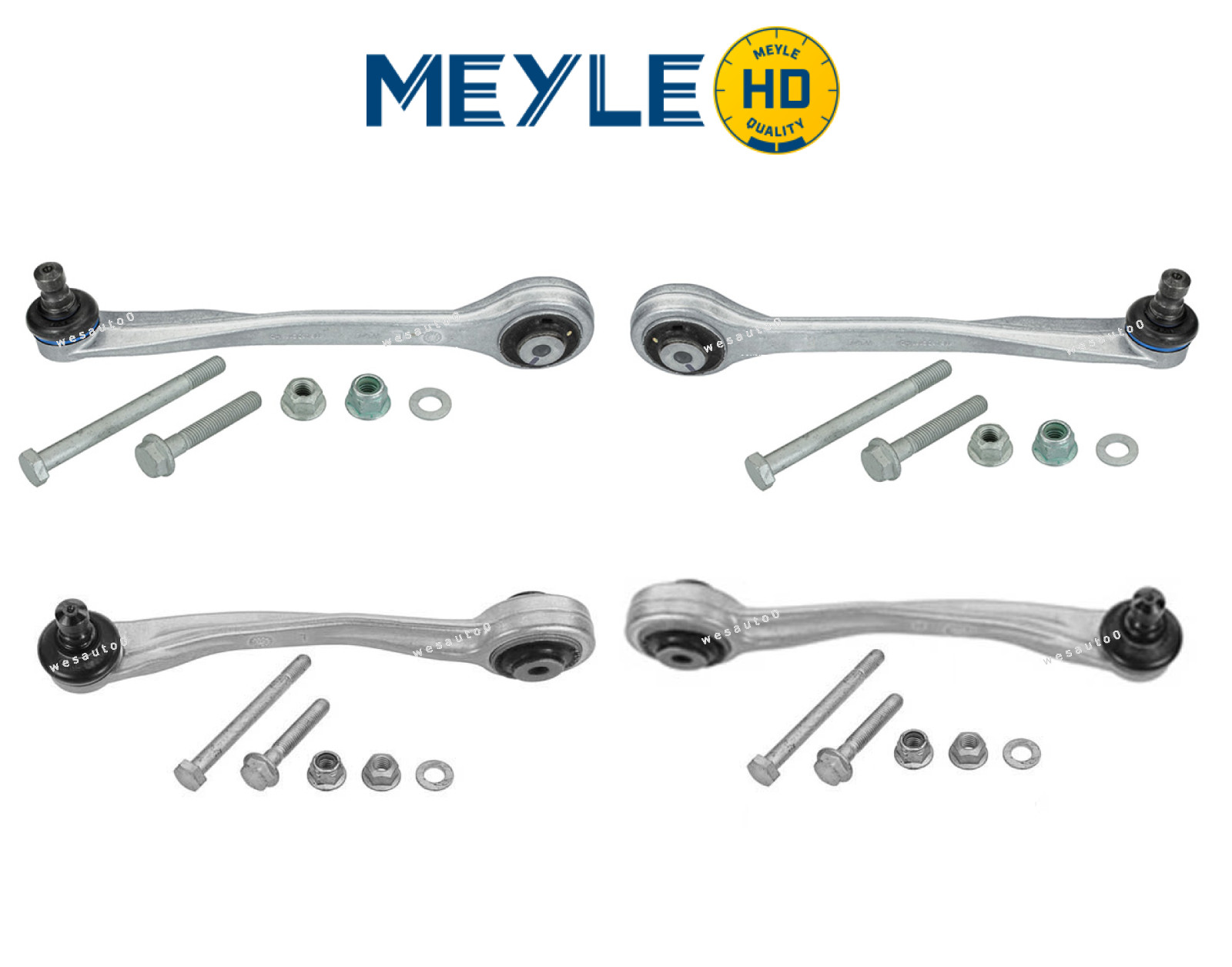 Front Upper Control Arm Lt/Rt 4pcs OE Meyle HD for Porsche Macan 15-25