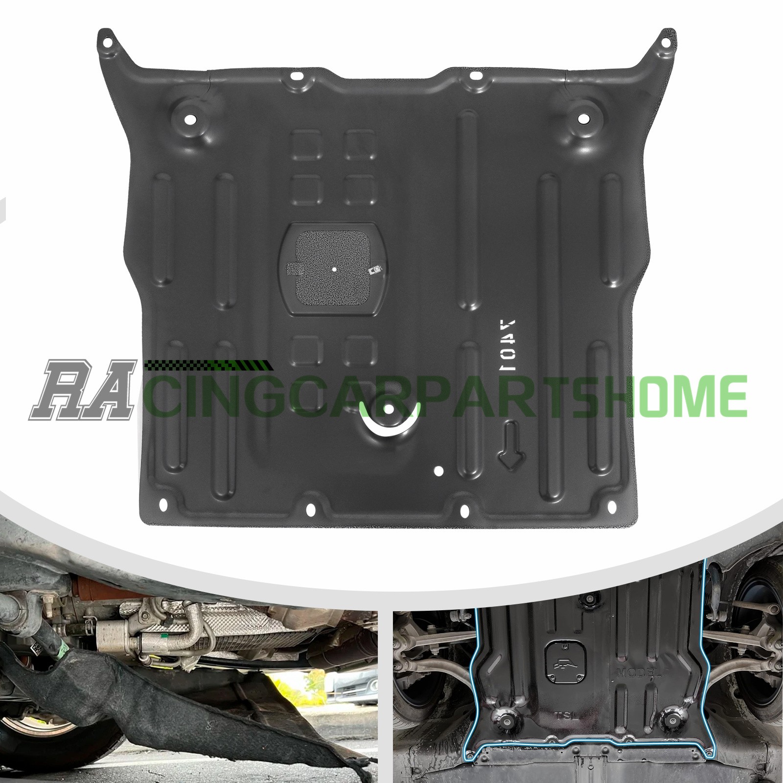 Front Skid Plate For 2017-2025 Tesla Model 3&Y Engine Splash Shield Guard Cover