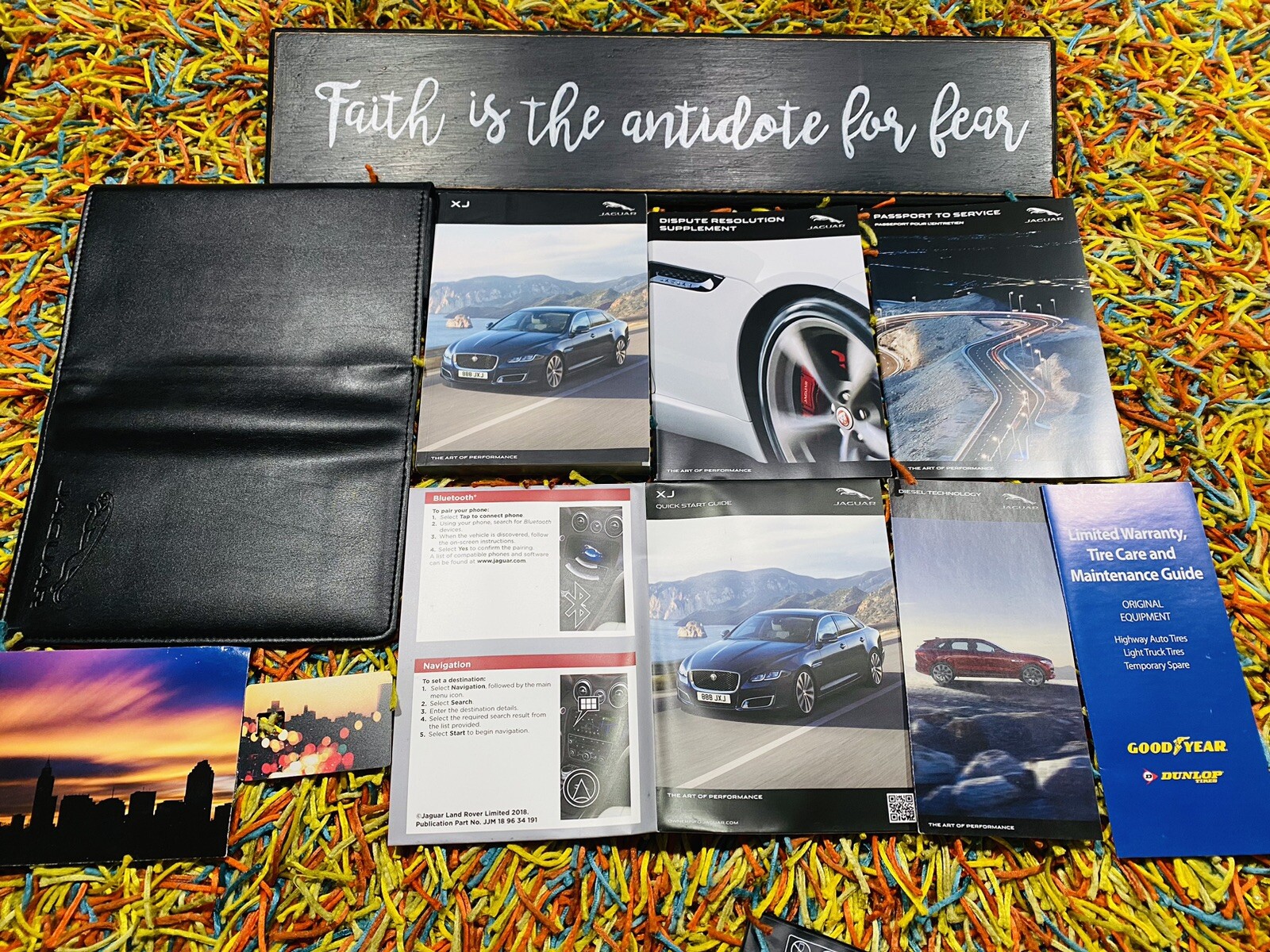 2019 JAGUAR XJ L XJL XJR V8 OWNERS MANUAL SET +NAVI INFO PORTFOLIO SPORT 3.0 5.0