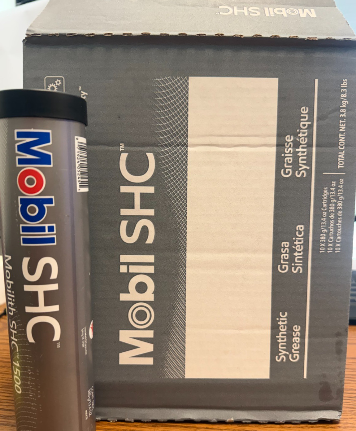 Mobil Mobilith SHC 1500 Synthetic Grease Red - 10 CARTRIDGE PACK - 13.4 OZ each Mobil Mobilith SHC 1500 Synthetic Grease Red - 10 CARTRIDGE PACK - 13.4 OZ each