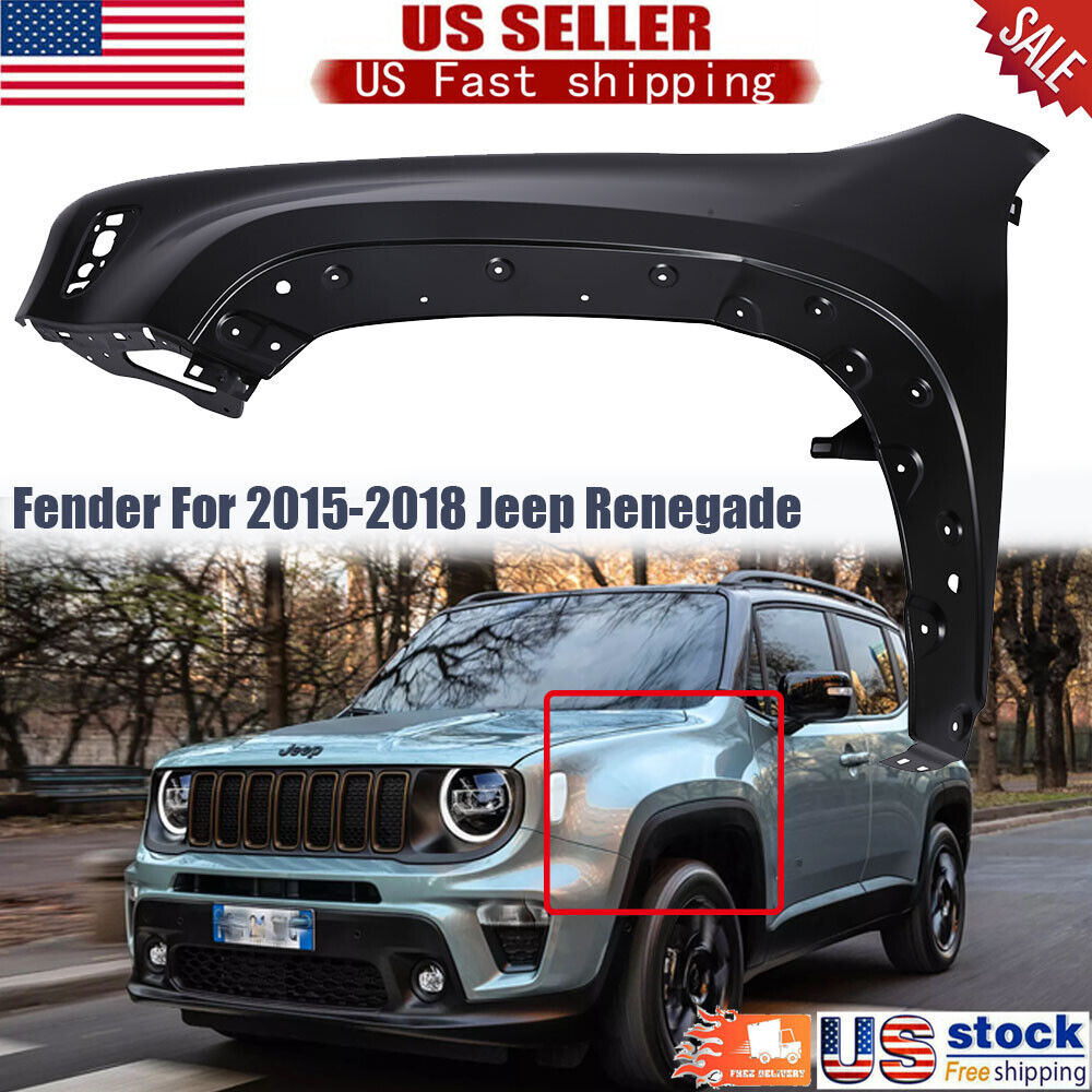 1x New Primed Fender For Jeep Renegade BU/BV 2015-2018 Front Driver Left Side