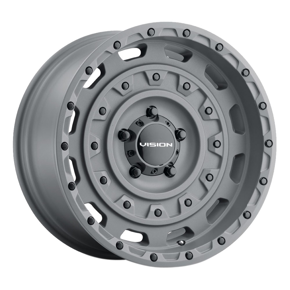 VISION 403 Tactical Rim 20X9.5 6X139.7 Offset -18 Satin Black (Quantity of 1)