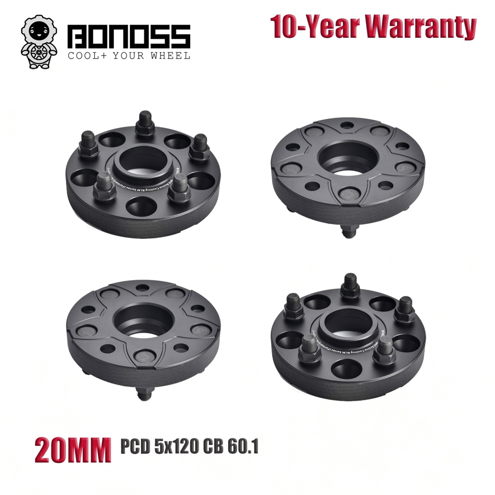 20mm 4pc BONOSS Wheel Spacers for Lexus LC500 2017-2026 LS500 2006-2026 5x120