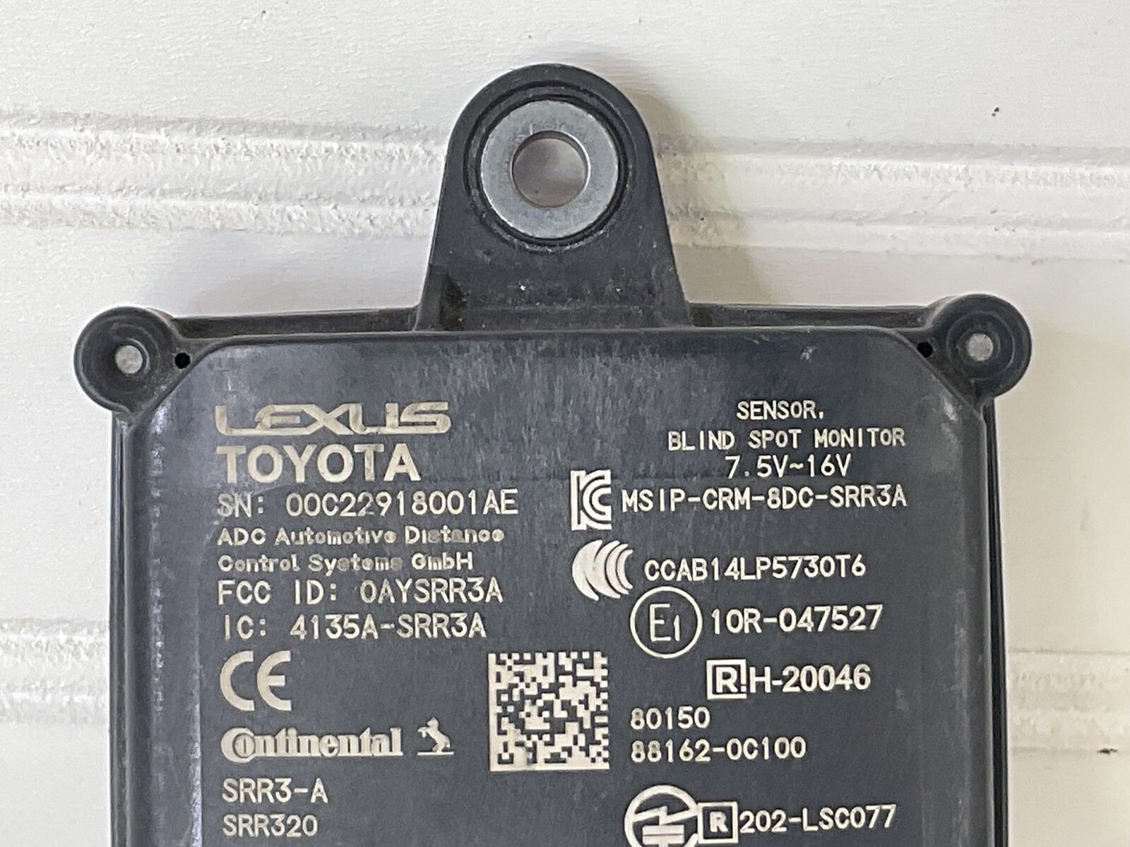 2022-2025 Toyota Tundra Sequoia OEM Blind Spot Radar Sensor 88162-0C100