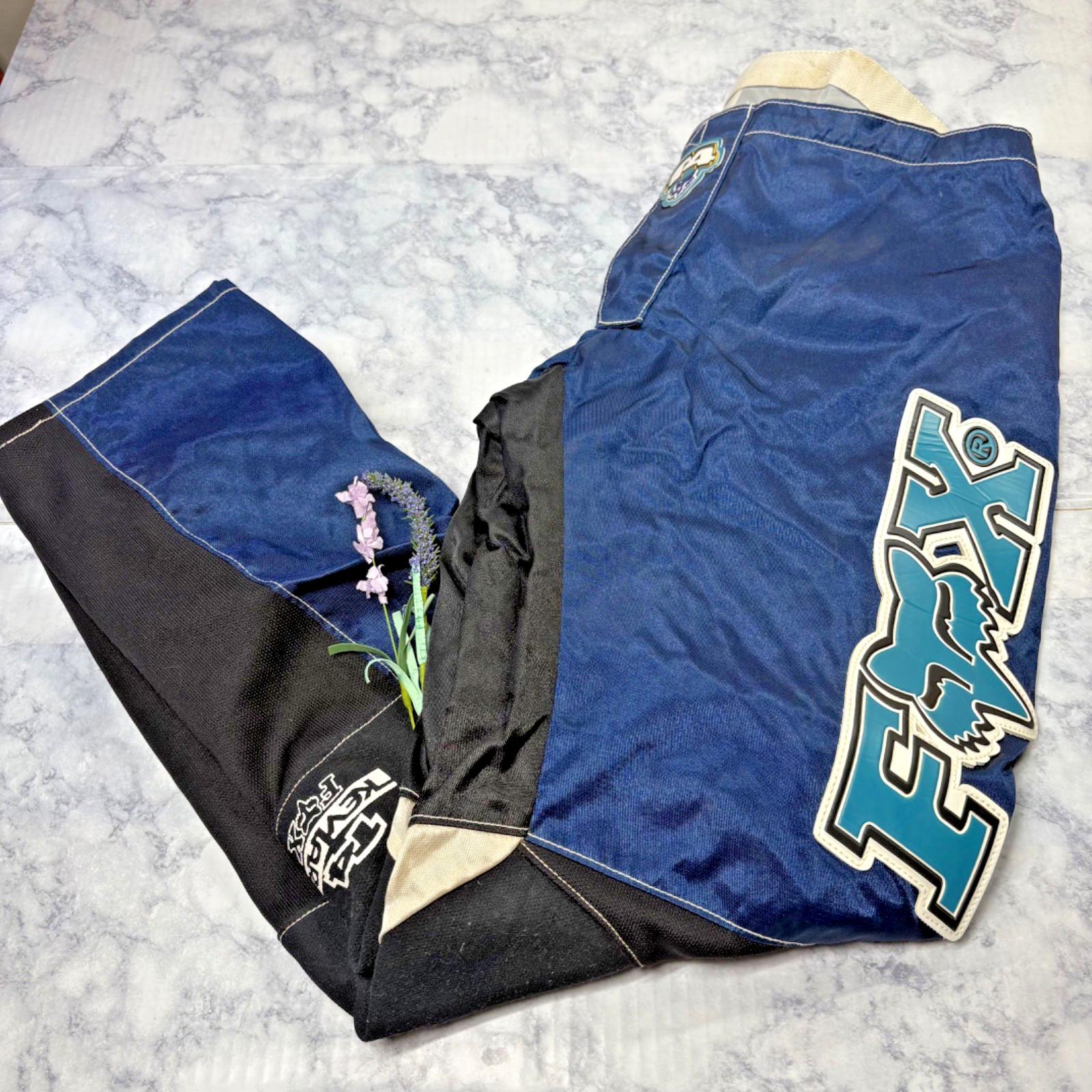 Vintage Fox Racing T4 Kev Blue Pants Moto Sport Size 38 Protective Safety Vintage Fox Racing T4 Kev Blue Pants Moto Sport Size 38 Protective Safety
