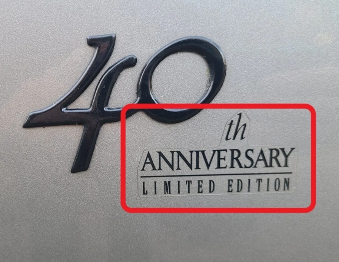 Fender Decal for 1997 FZJ80 Land Cruiser 40th Anniversary 