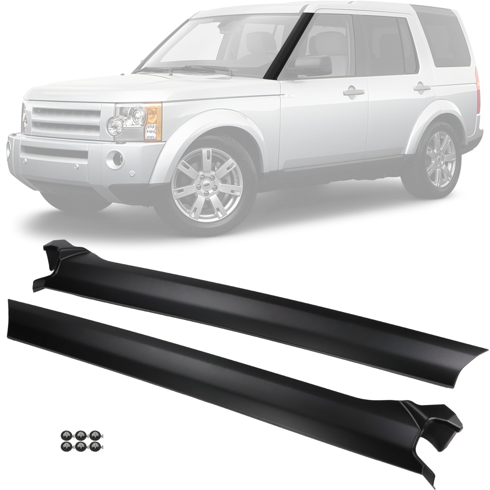 Windscreen A Pillar Trim Molding Front Right Left For 05-06 Land Rover LR4 LR3 Windscreen A Pillar Trim Molding Front Right Left For 05-06 Land Rover LR4 LR3