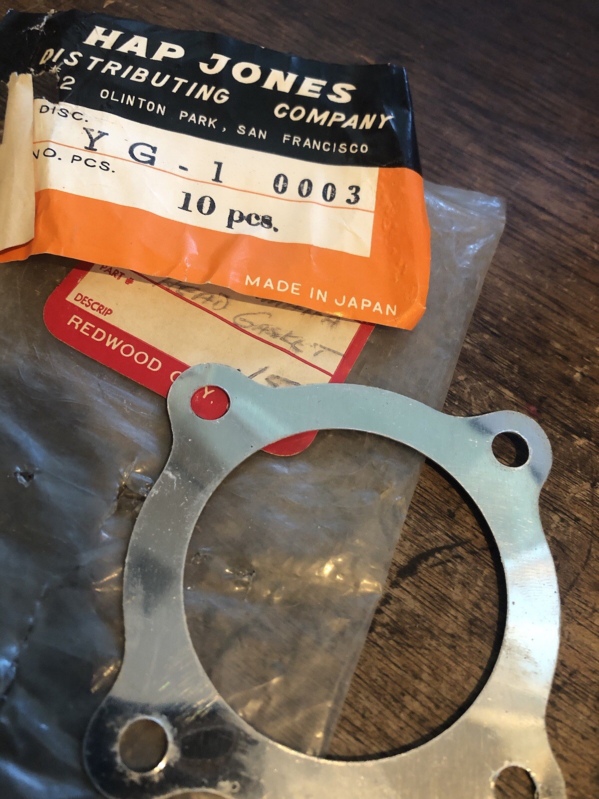 NEW 1964-83 Yamaha DT80 GT80 MX80 LB80 YG1 YG5 Head Gasket Original NEW 1964-83 Yamaha DT80 GT80 MX80 LB80 YG1 YG5 Head Gasket Original