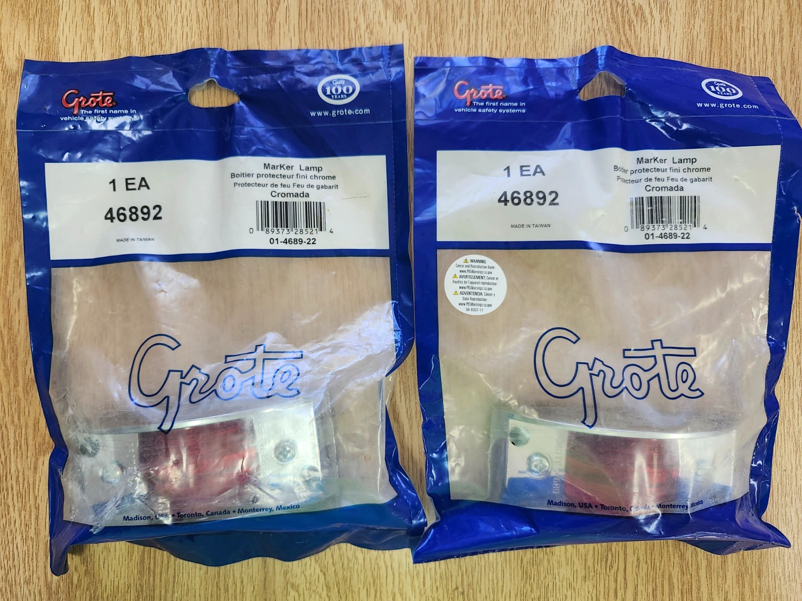 NEW Lot of 2 Grote 46892 Marker Lamps