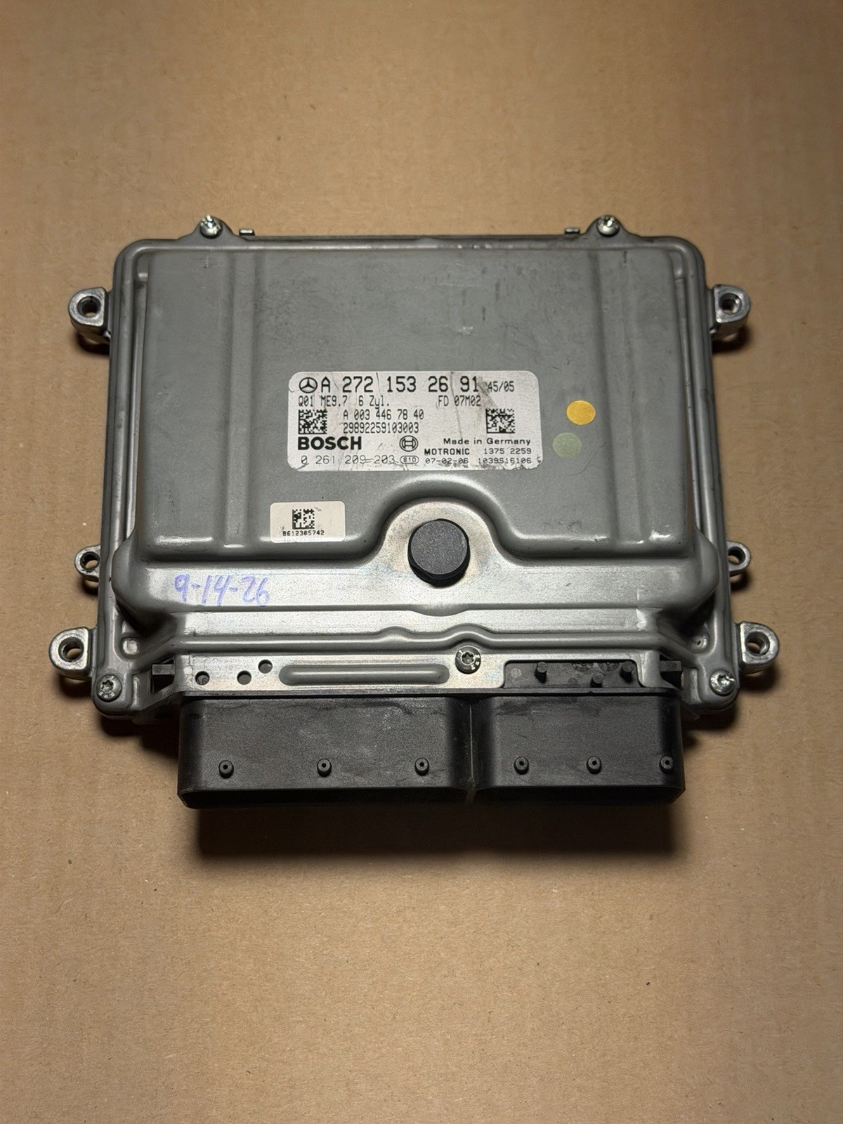 2008-2012 Mercedes C300 W204 ECM Engine Computer A2721532691 Tested OEM 2008-2012 Mercedes C300 W204 ECM Engine Computer A2721532691 Tested OEM