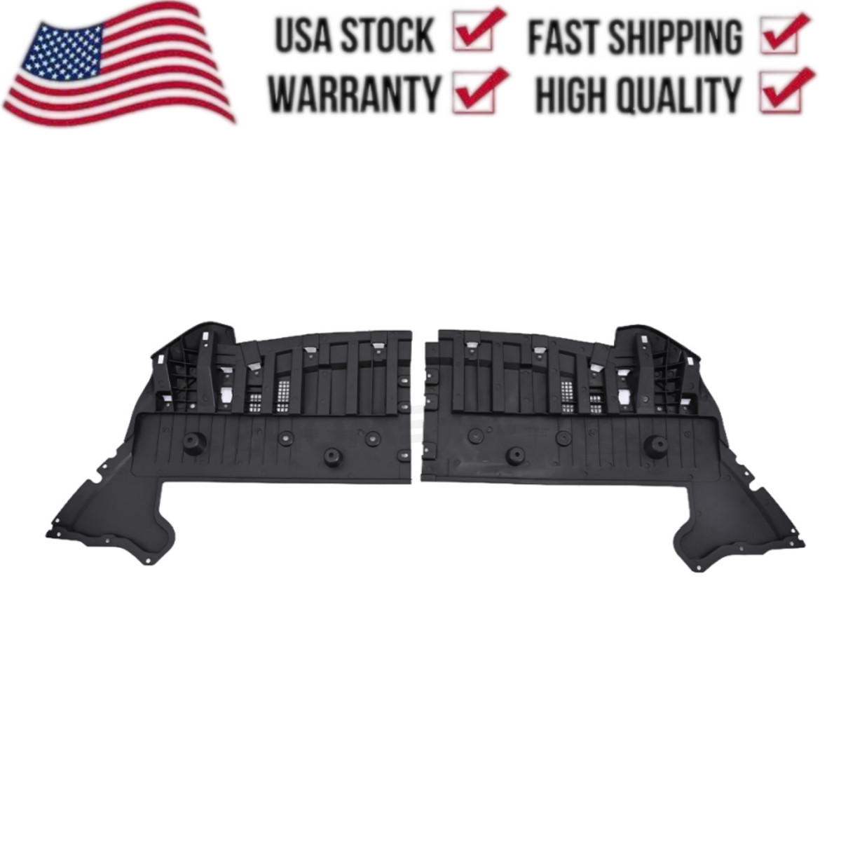 New 1 Pair Of Engine Splash Shield Left + Right Side For 2017-2020 Ford Fusion