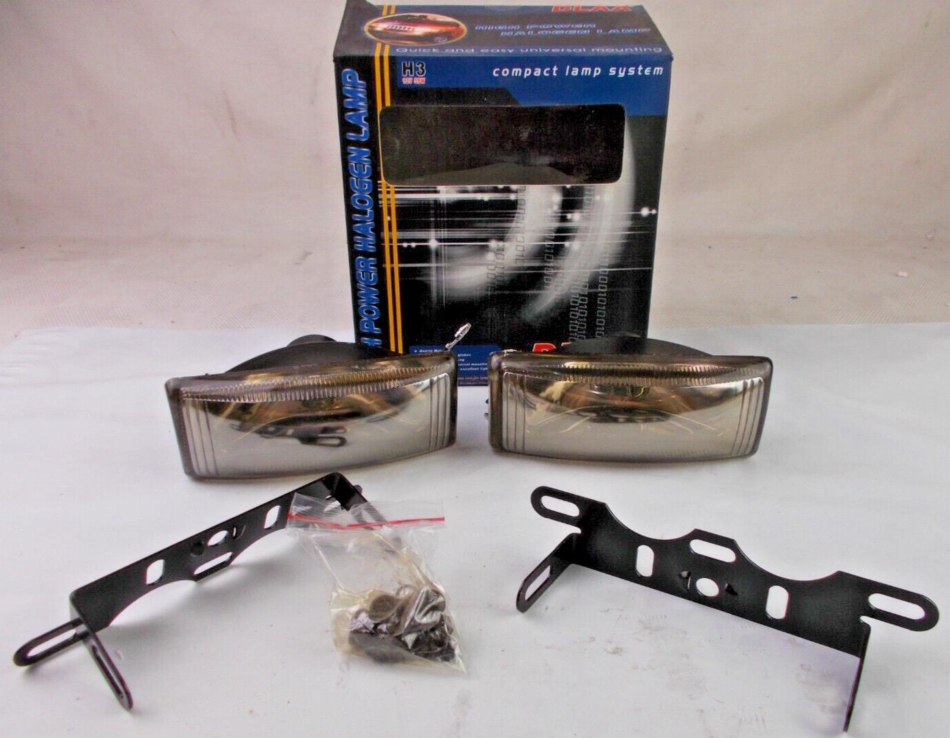 Fog Lamp Light Set Halogen Rectangle Universal DLAA D444X