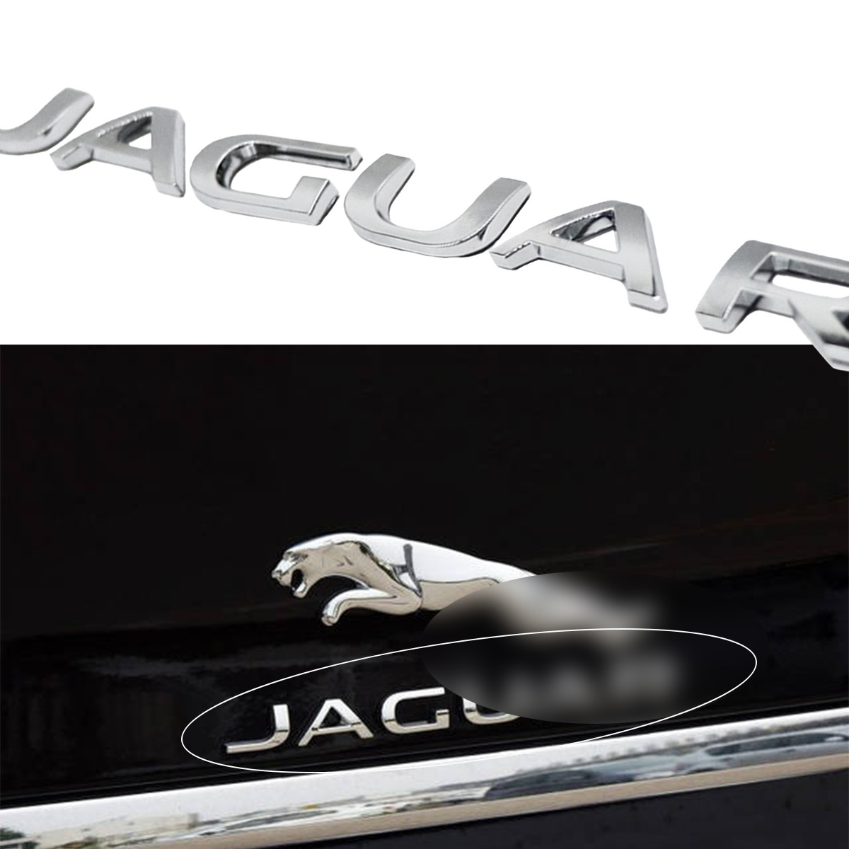 For Jaguar Letter XE XF XJ F-Type F-PACE Emblem Trunk 3D Badge Rear Accessories