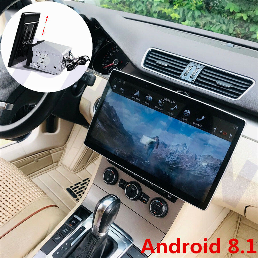 12.8\'\' Large Screen Android 9.0 Car Radio Stereo Double Din GPS 4+32GB Car Play