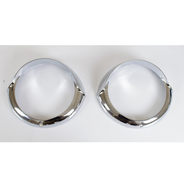 Cadillac headlight ring chrome bezels hood driver and passenger set head light Cadillac headlight ring chrome bezels hood driver and passenger set head light