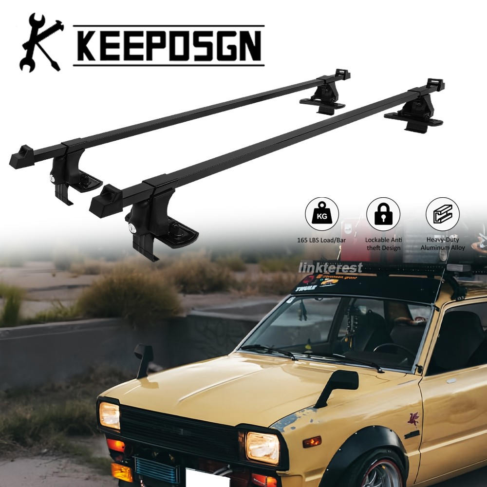 for Toyota Tercel Classic Roof Rack Cross Bars Cargo Carriers Luggage w/ Lock for Toyota Tercel Classic Roof Rack Cross Bars Cargo Carriers Luggage w/ Lock