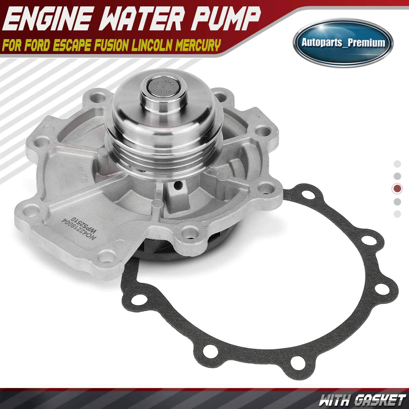 New Water Pump with Gasket for Ford Escape 2006-2008 3.0L Lincoln Zephyr Mazda 6
