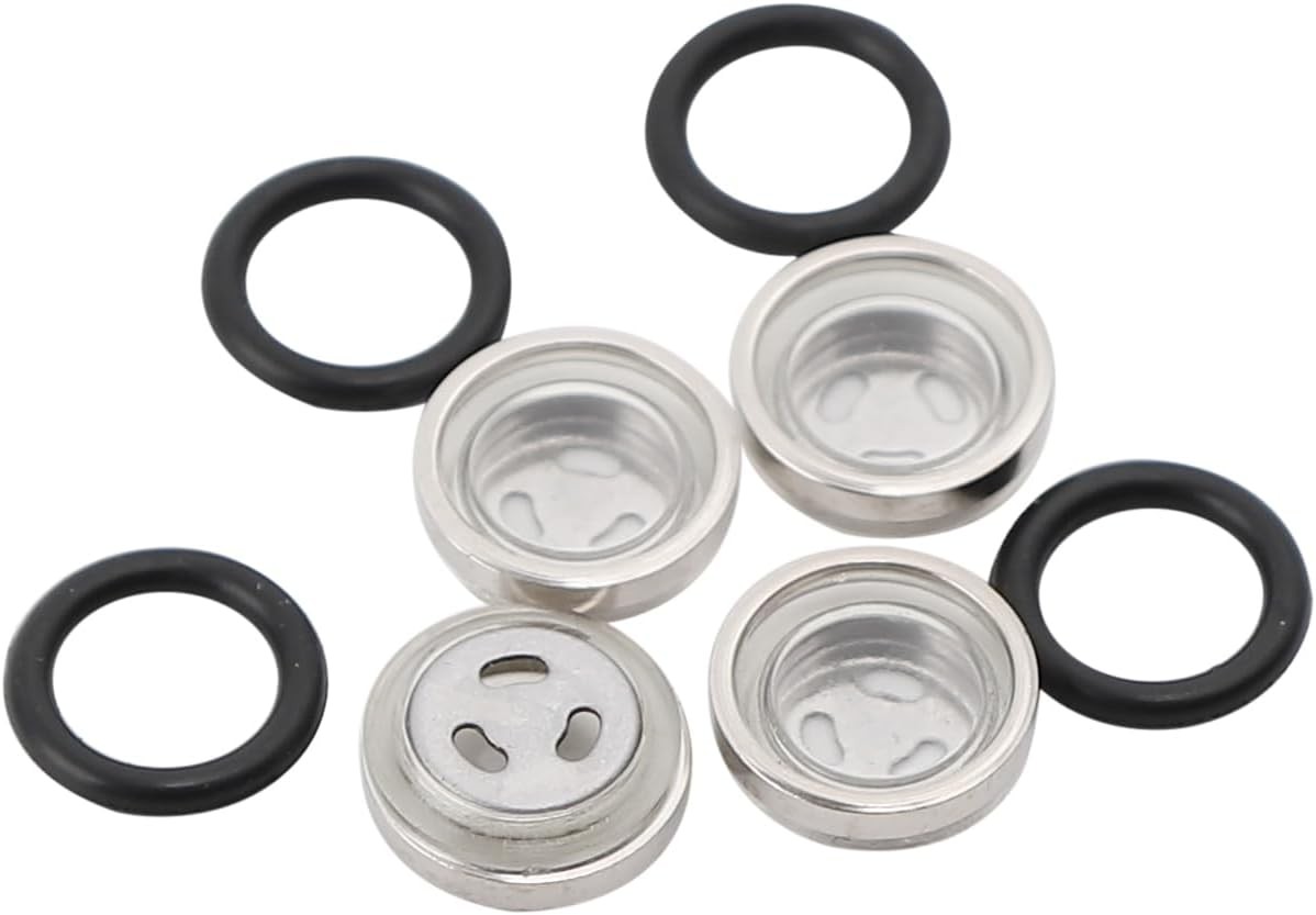 4Pcs 18mm Brake Master Cylinder Reservoir Sight Window Lens Seal Gasket