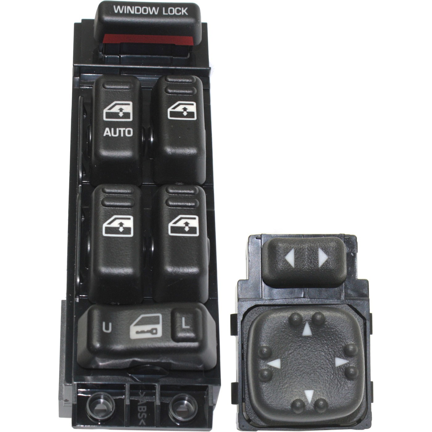 Window Switch Kit For 2000-2002 Chevrolet Tahoe Black 6 Button Front Driver Side