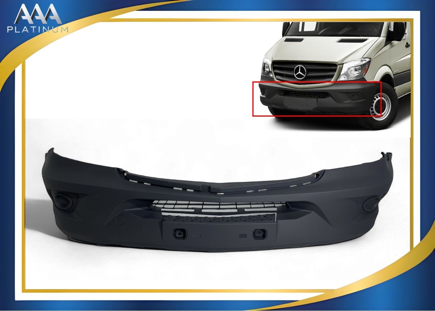 For 2014-2018 Mercedes Benz Sprinter 2500 Front Bump W/o Fog Holes Local Pickup For 2014-2018 Mercedes Benz Sprinter 2500 Front Bump W/o Fog Holes Local Pickup