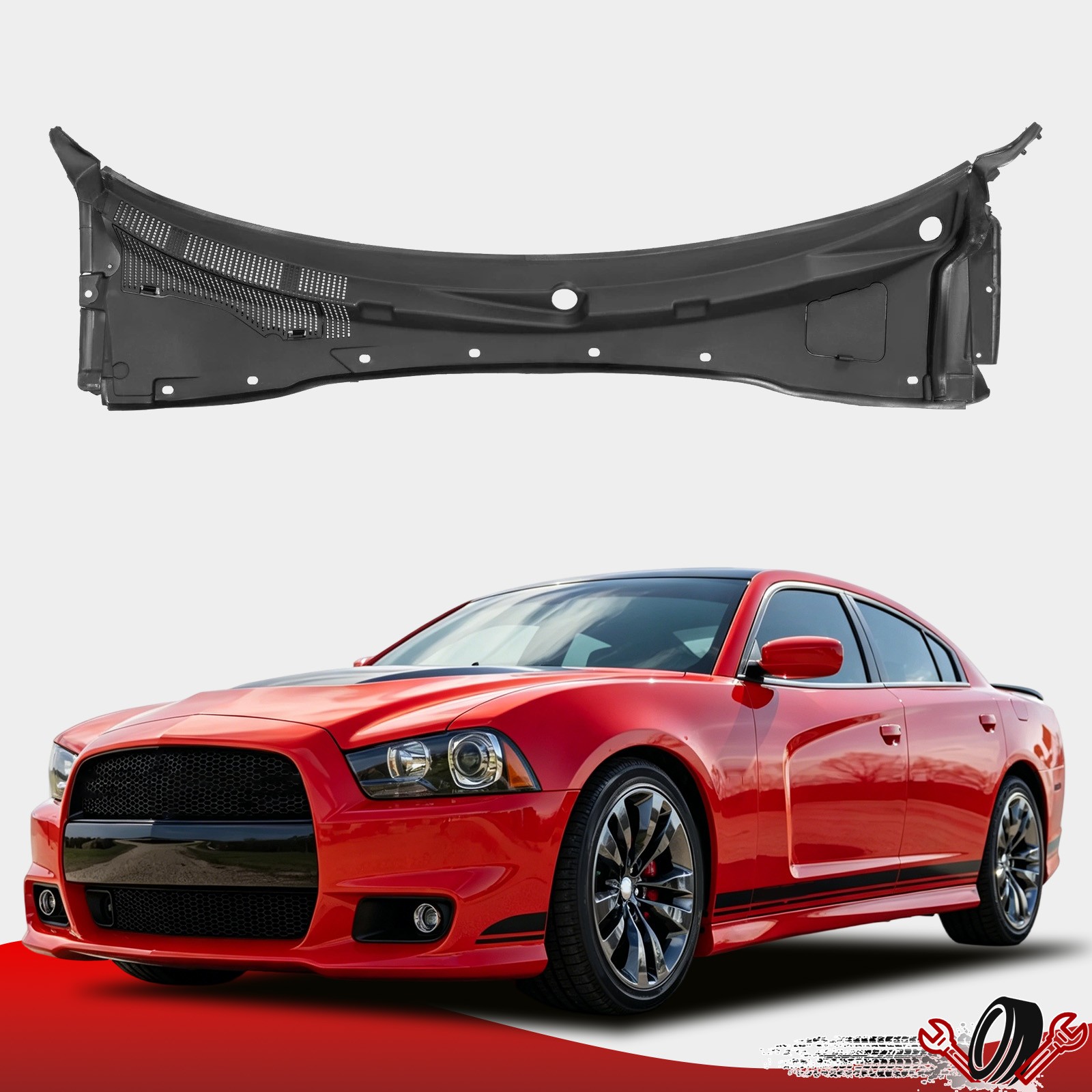 Fits 2012-2023 Dodge Charger Front Windshield Panel Wiper Cowl Grille